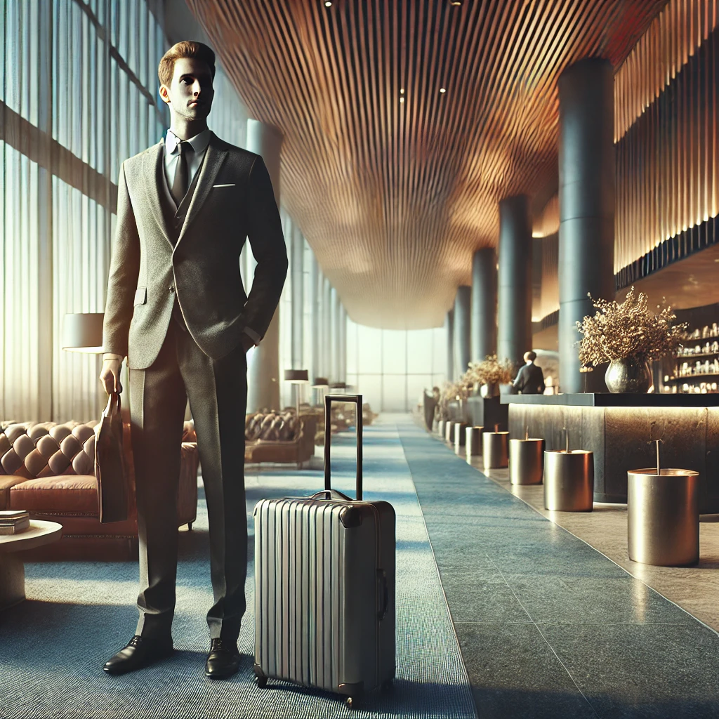 DALLE-2024-12-26-223653-A-realistic-landscape-depicting-a-man-in-a-business-suit-standing-in-a-hotel.webp